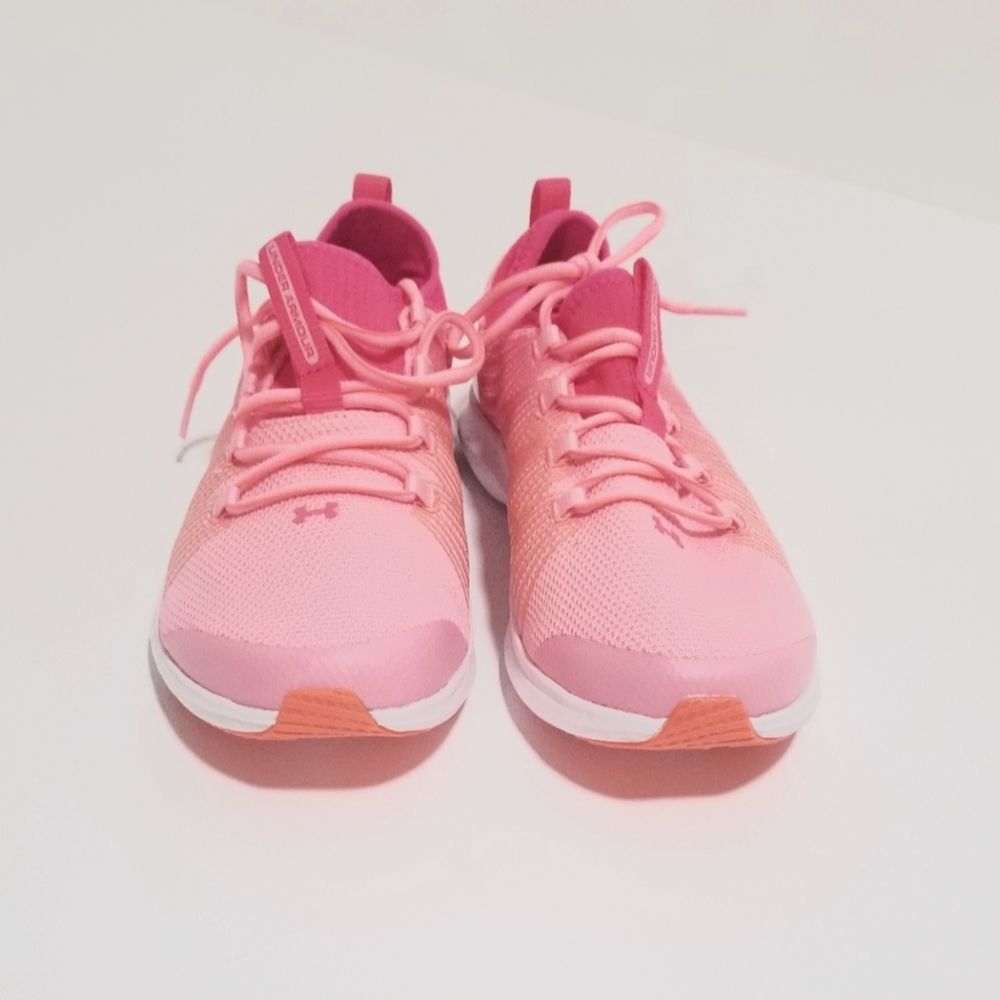 Under armour new pink with orange shoes